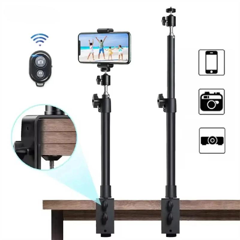 Nuovo Supporto da Scrivania a Morsetto a C per Fotocamera DSLR Supporto per Luci Supporto Fotografico con Testa a Sfera per Telefono Luce ad Anello Video Zoom