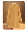 Women's Mid-Length Double-Faced Wool Coat: 2024 Korean Style, Warm Suit Lapel, Button-Up for Autumn/Winter