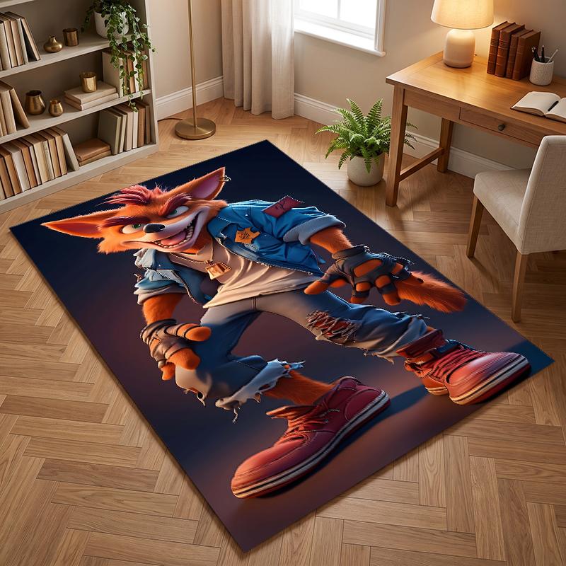 Crash-Bandicoot (5) Büroteppiche geeignet für Wohnzimmer Schlafzimmer Büros und Küchen ein Geschenk für moderne Wohnkultur