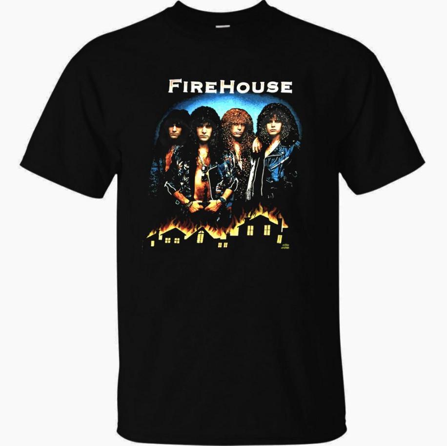 Vtg Firehouse Band Hold Your Fire Cotton Black S-4XL Unisex Tee Shirt BL003 Unisex T-Shirt XXXL