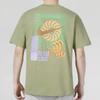 T Shirts Men's Green Crew Neck Moderate Straight Fit FB9787-386