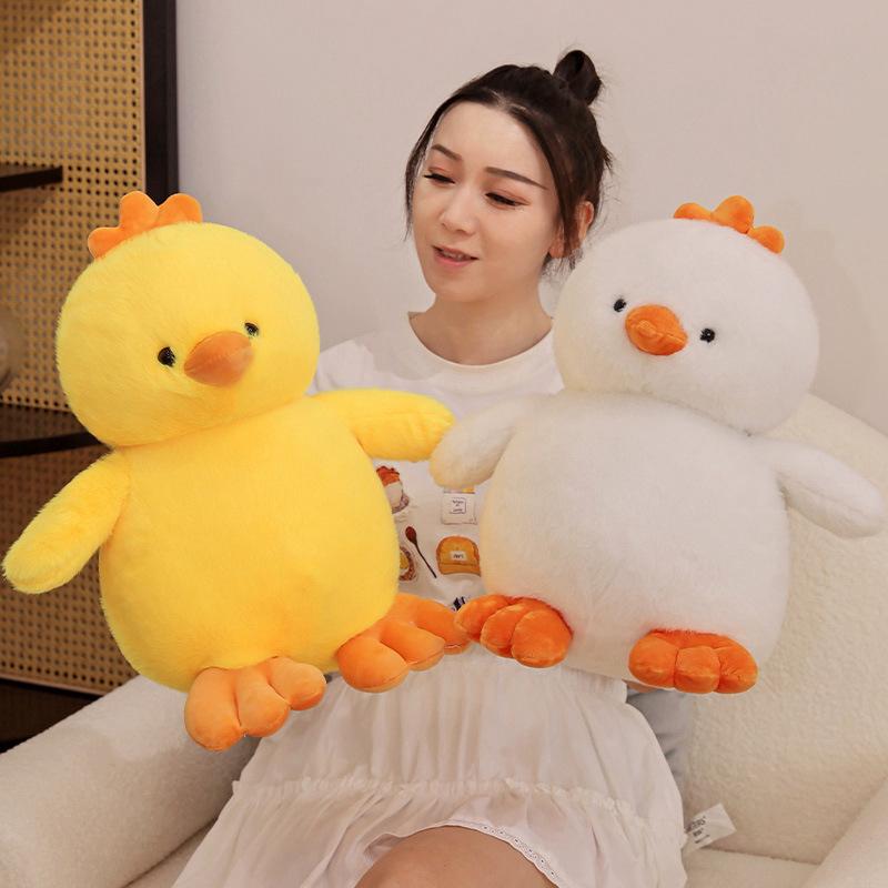 Cute Soft Yellow Chick Doll Plush Toy Little Cock Doll Children Soothing Rag Doll Birthday Gift