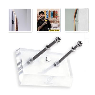 1 Set Acrylic Snowboard Wall Rack Fixing Tightly Wall-Mounted Skateboard Holder for Skateboard Shop
