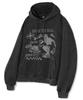 Skateboard Pigment Graphic Oversized Hoodie (Charcoal)