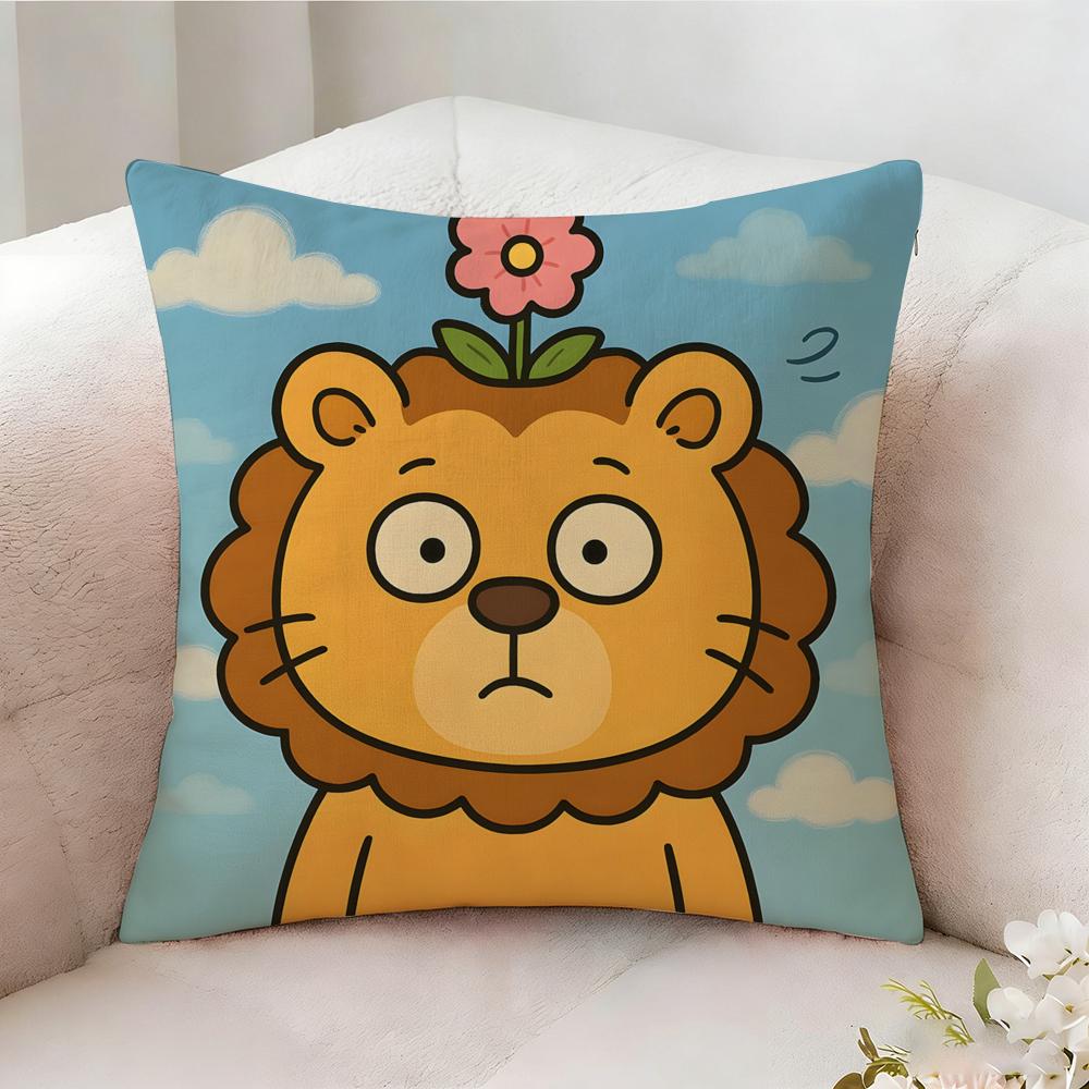 Surprised Cat Funny Party Pattern Pillow Case Pillowcase Doublesided Printed Sofa Cushion Bedroom Headboard Pillow
