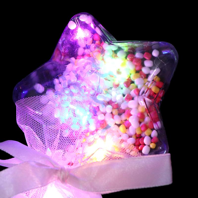 1Pc Kinder Bunte Glowing Sticks Blinkende Herz Stern Schmetterling Mädchen