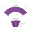 50 Pack Cupcake Wrappers Paper, Baking Cups Standard Wave Decoration for Anniversary Birthday Weddings and Parties, Dark Purple