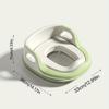 1 Pc Potty Training Seat with Handles Plastic Toilet Trainer Ring for Ages 3-6 Easy Storage Wall Hook Included Baby Potty