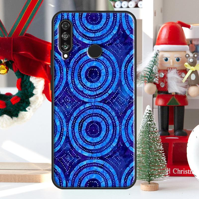 African Wax Pattern Fabric For Huawei Nova 7i 8i 11i 12i 12s Y73 Y70 Y90 Y60 Y72 Y61 Y91 9 10 SE P30 Pro P40 Lite Case