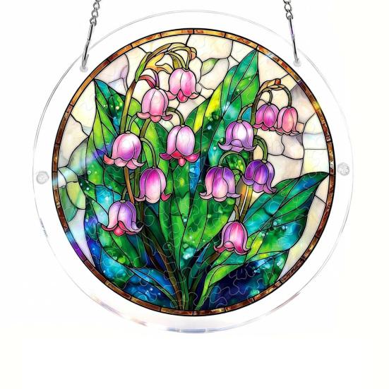 Stained Glass Style Puzzle Suncatcher DIY Acrylic Jigsaw