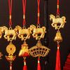 Chinese New Year Decorations 2026 Year of Horse Lucky Feng Shui Charm Zodiac Horse Hanging Tassel Pendant for Fortune Wealth Success Home Car Bonsai