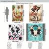 Cute Animal & Floral Printed Polyester Shower Curtain - Adorable Bathroom Decor With Lovely Cartoon & Western Style Designs