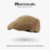 25 autumn and winter new retro forward hat children's high-quality woolen versatile cap casual versatile