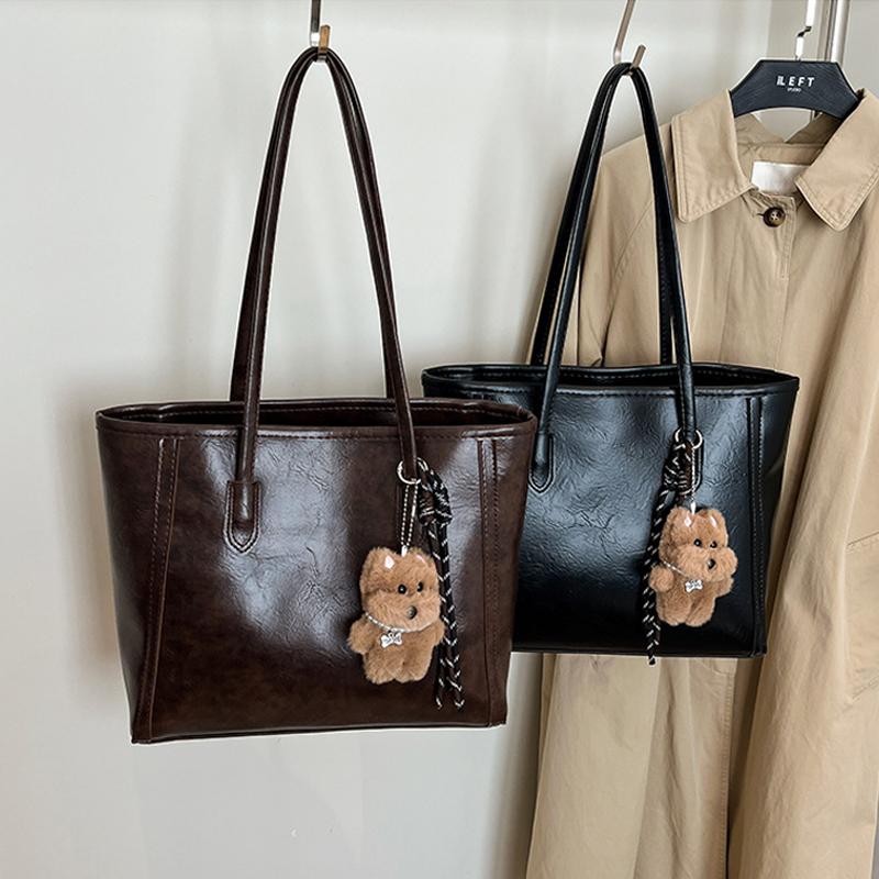 Tote Bag Women's Large-capacity Commuter Shoulder Bag Winter Fashion Trend Simple Handbag