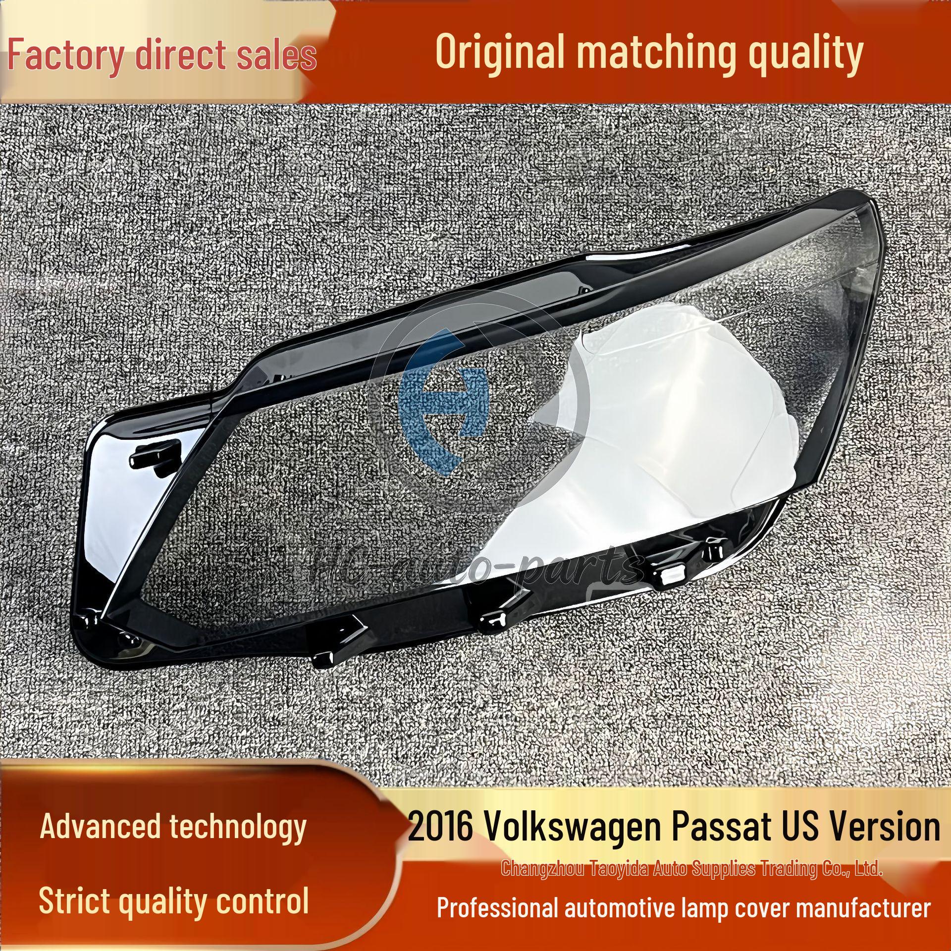 Compatible Headlight Cover for 2016-2018 Volkswagen Passat - Transparent Outer Shell Driver Side Original Durable