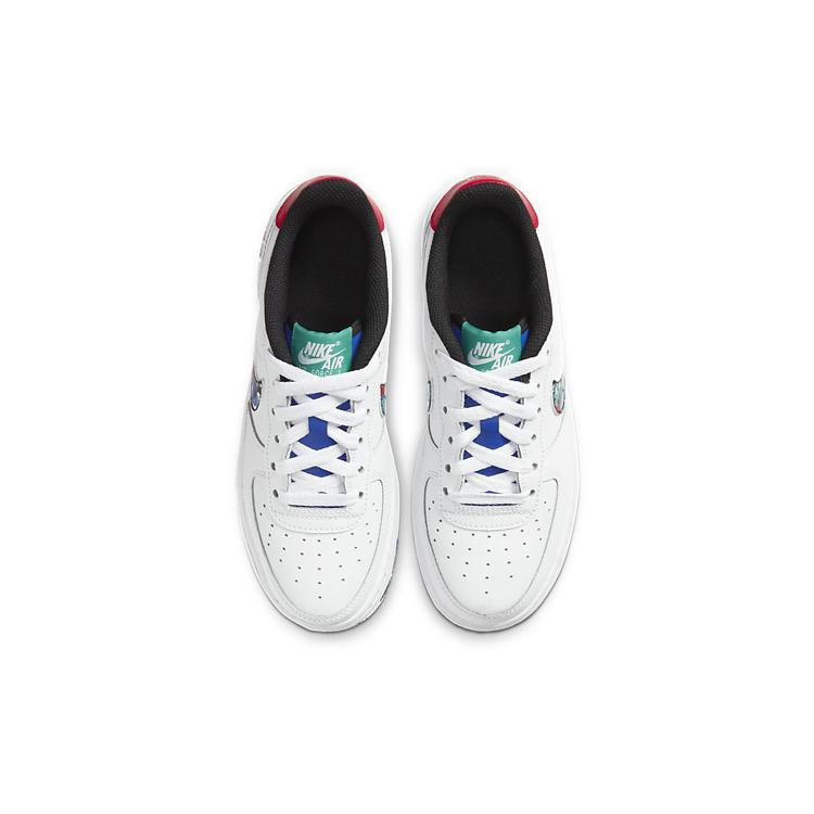 New Nike Air Force 1 Low Crayon White Multi GS CU4632-100