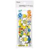 Skater Children's Lunch Box Trio Set Chopsticks Spoon Fork Kids Cutlery Antibacterial Treatment Easy To Open Sliding Type Made In Japan Minion 24 Boys