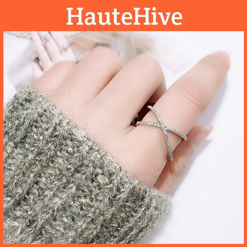 Schicker offener, verstellbarer Ring aus 925er Sterlingsilber für Damen, zarter minimalistischer Stil, ideal für jeden Anlass