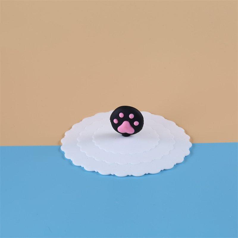 Vågformad Mode Kreativ Silikon Kopplock Söt Glas Termosmugg Silikonlock