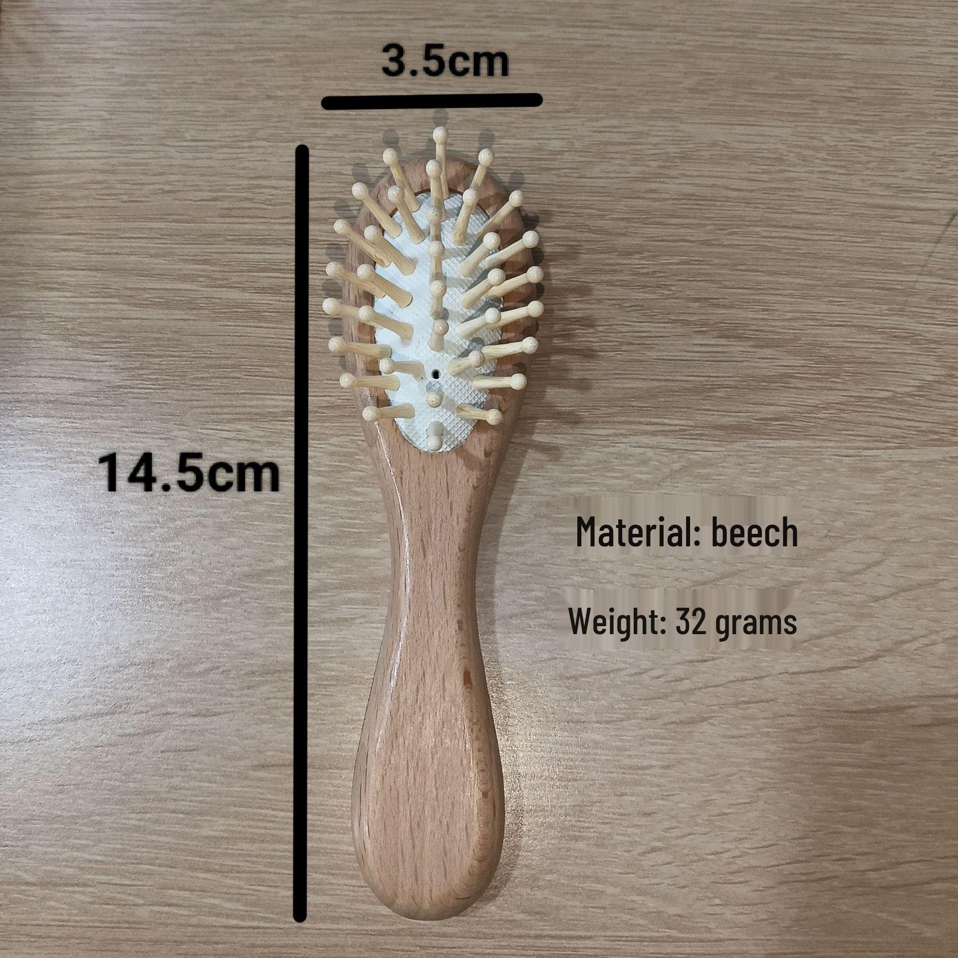 

Beech Wood Air Cushion Comb: High-Rebound Massage, Anti-Hair Loss, Gentle Care, Trendy Design.