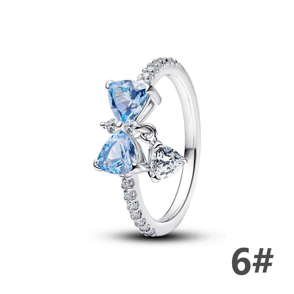 925 Silber Luxus Gold Sexy Schmetterling Ohrstecker Ringe Herz Schleife Stil Armband Anhänger Halskette Blume Frau Feinschmuck