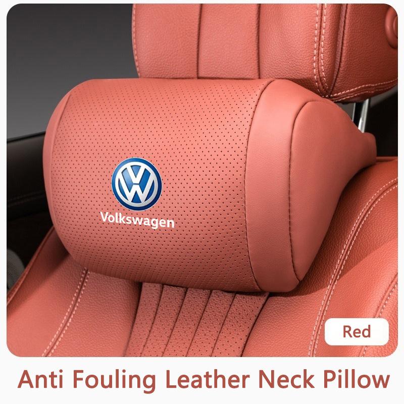 Car Seat Neck Pillow Memory Cotton Headrest Accessory For Volkswagen VW Polo Golf GTI CC Tiguan Arteon Passat Jetta Touareg ID.3 Kl0