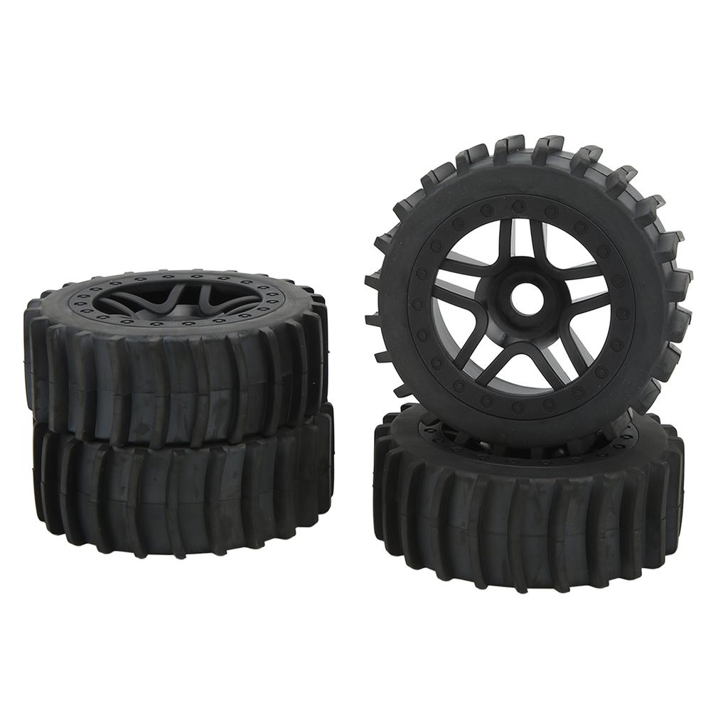 4pcs RC Rubber Tire Universal Upgrade Parts Off Road Truck Hub Wheel for ARRMA 1 7 1 8 1 10 RC Car