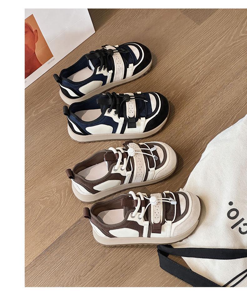 She Lv 2025 Retro Cute Platform Mesh Lace-Up Women's Sports Shoes - Autumn Collection