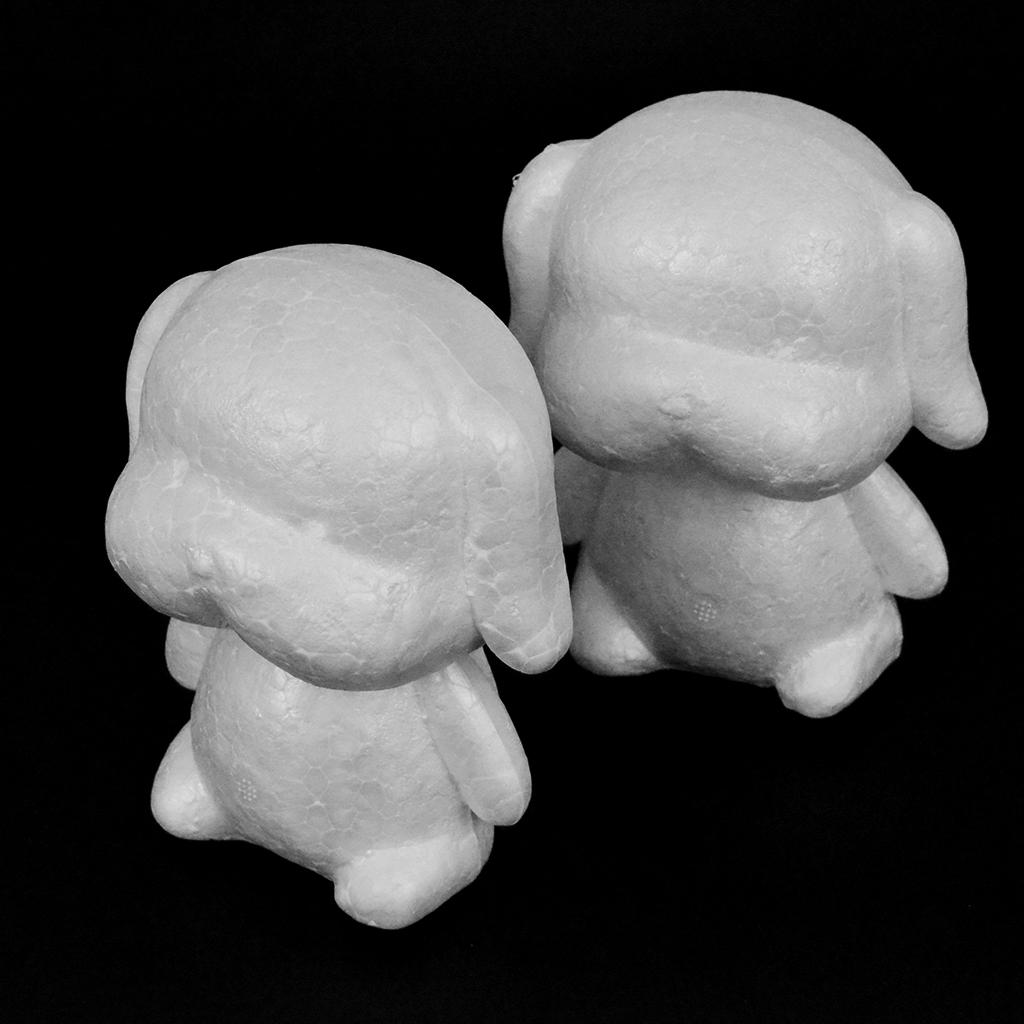 2Pcs Polystyrene Foam Brick - for Sculpture, Modeling, and Crafts - White, 11 x 13cm