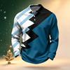 Men's Casual Quick Dry Mesh Long Sleeve Golf Shirt for Outdoor Golfing
