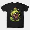 Men Black Print T-shirt Venom No-Cut Transfer Paper Print Cotton Tshirt