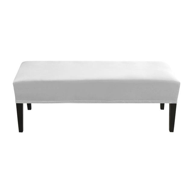 Zachte fluwelen bankhoes voor eetkamer slaapkamer spandex elastische nieuwe decor stoelhoezen verwijderbare wasbare stretch stoelbeschermer 1 piece lichtgrijze kleur