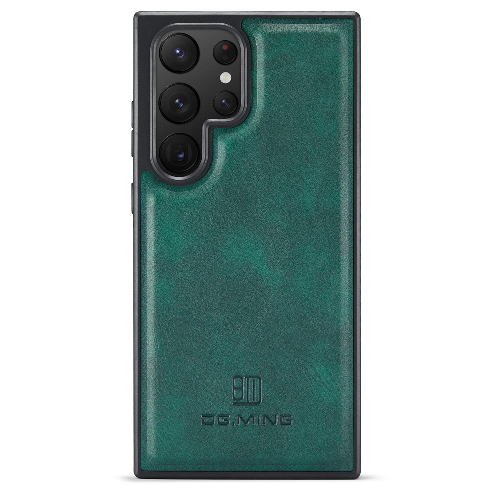 

DG.MING For Samsung Galaxy S22 Ultra 5G Case Anti-Scratch Cell Phone Back Cover Green