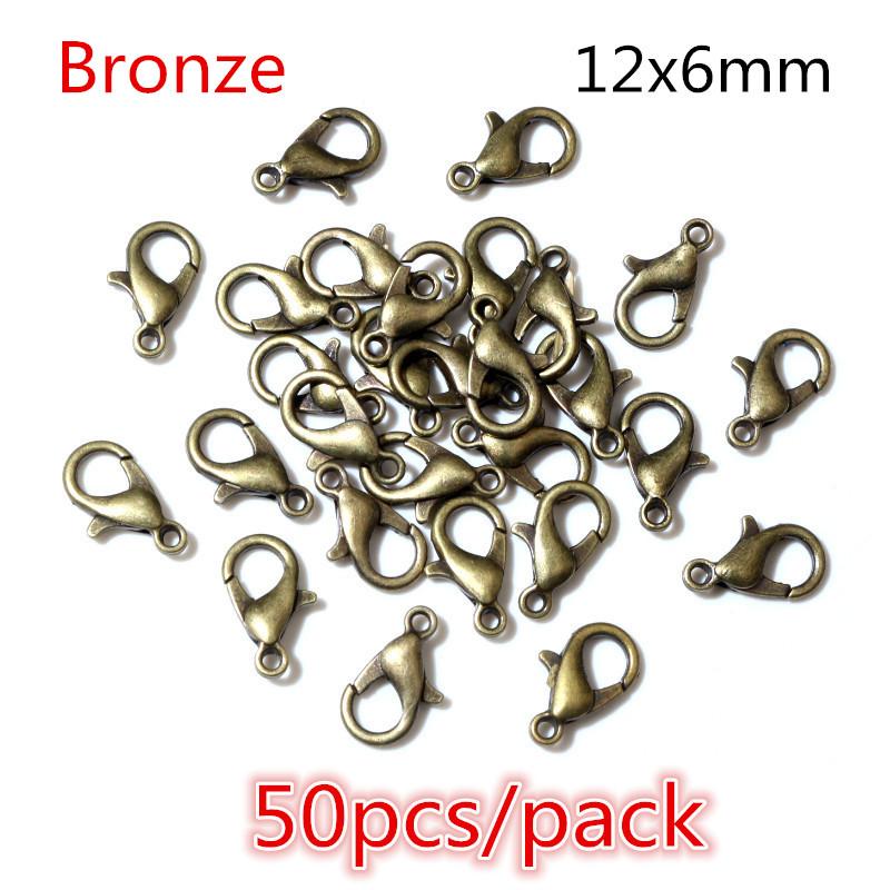 50-200pcs DIY Jewelry Making Accessories Findings Earring Hooks/Jump Rings/Lobster Clasps Craft Jewelry Findings