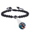 Personalisierte Foto-Armbänder Foto-Projektions-Armband Perlenarmbänder mit Bild darin 100 Sprachen Gedenkgeschenk