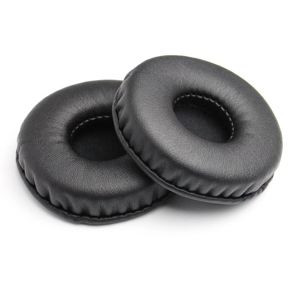 Universal Over-Ear Protein Leather Headphone Covers (45-110mm) - Round Gaming Ear Cups, Protective Sponge for Internet Cafe Headphones