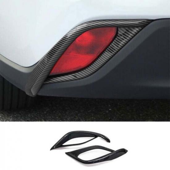 For Toyota Highlander - Fog Light Carbon Fiber Cover Trim Rear Bumper 2x