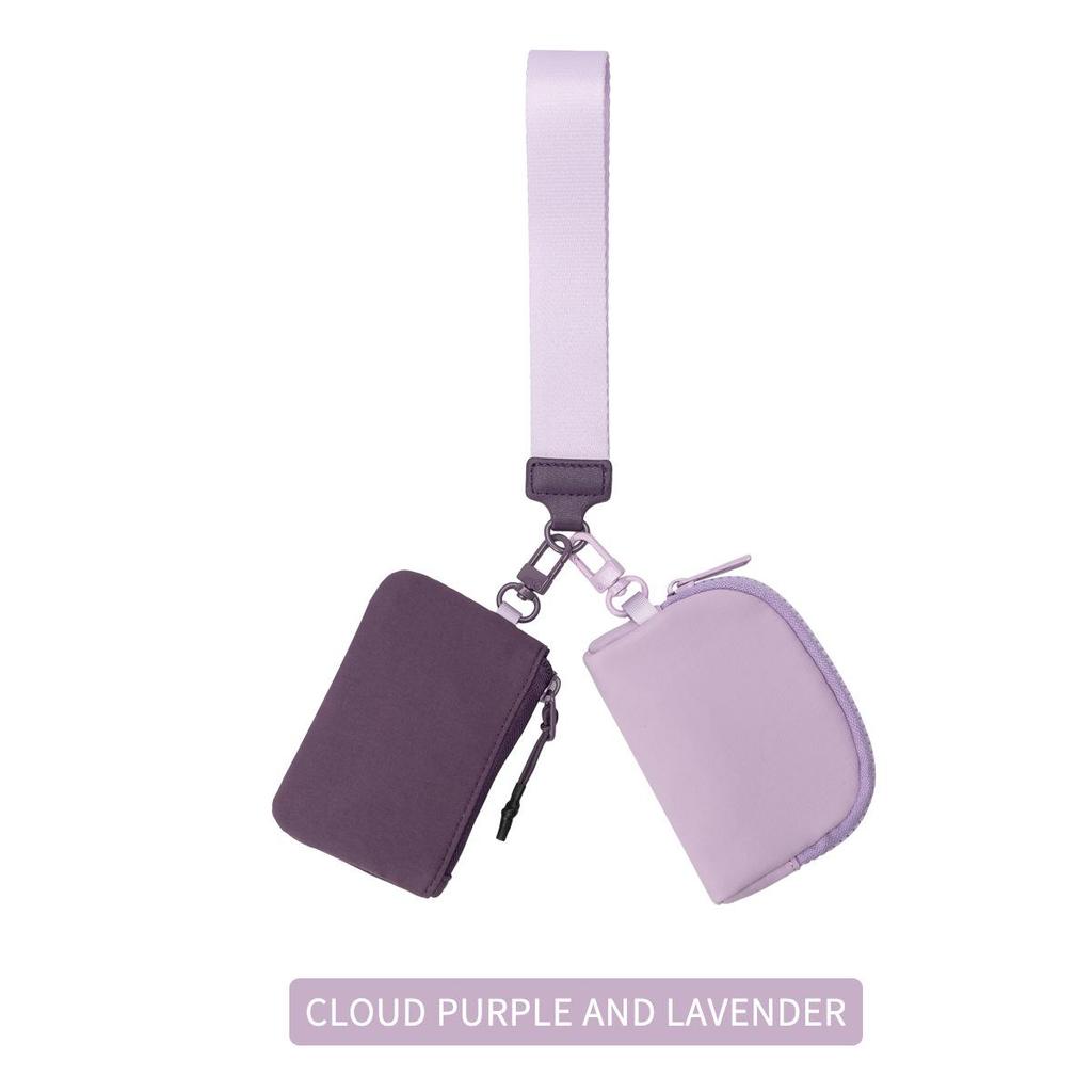 Lulu Geantă de mână impermeabilă din nailon pentru femei: Portofel Mini Elegant pentru Monede și Suport pentru Carduri