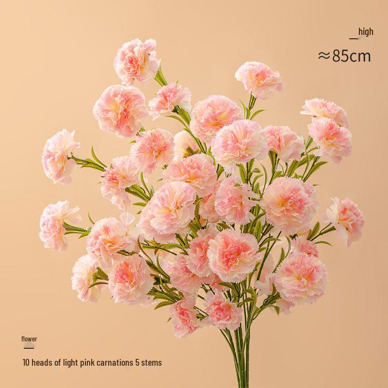 Luksusowy Bukiet Goździków Sztuczne Kwiaty jako Centralny Element Dekoracji Salonu lub Stołu Jadalnego