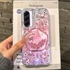 Cartoon Cat Heart Girls Case For Samsung Galaxy A56 A16 A26 A36 A06 A55 A35 A25 A15 A12 A32 A54 S24 S25 S22 S23 FE Fundas Cover