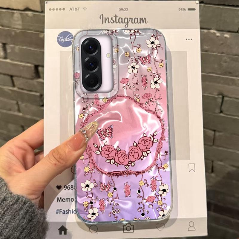 Cartoon Cat Heart Girls Case For Samsung Galaxy A56 A16 A26 A36 A06 A55 A35 A25 A15 A12 A32 A54 S24 S25 S22 S23 FE Fundas Cover