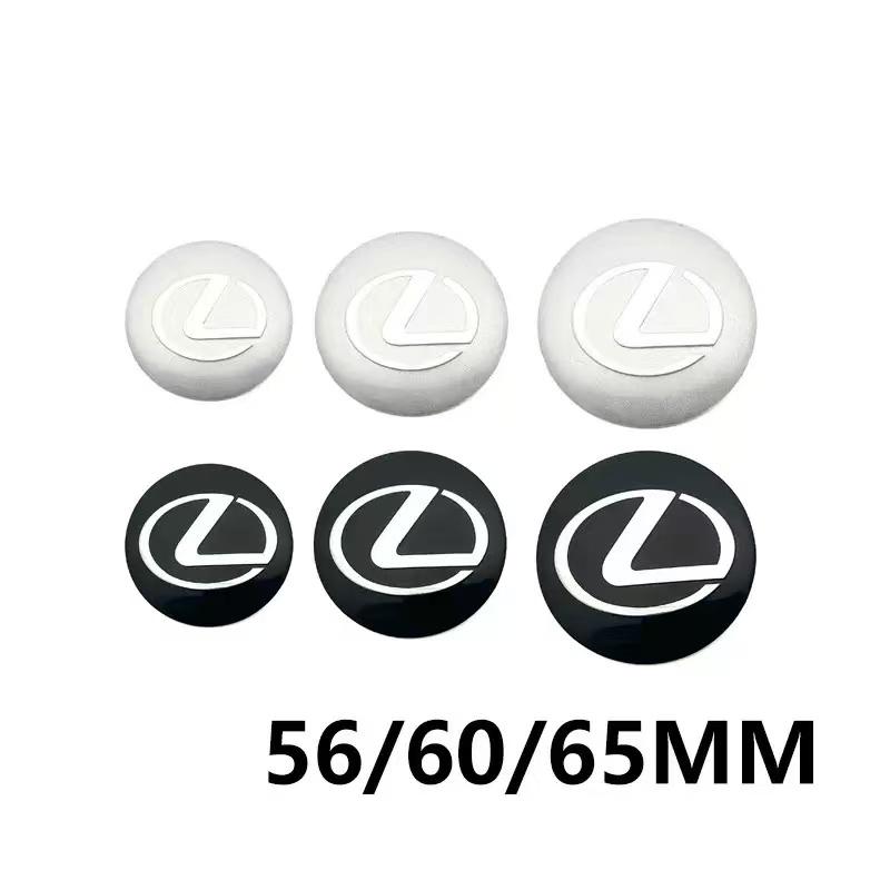 4KS 56/60/65mm Samolepky na středové krytky kol pro Lexus ES RX GX LS LX IS GS RC UX F IS350 ES300 RX300 CT200
