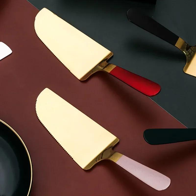 2025 New Kitchen Portable Baking Stainless Steel Cake Shovel Knife Pie Pizza Cheese Server Divider Knives Baking Tools