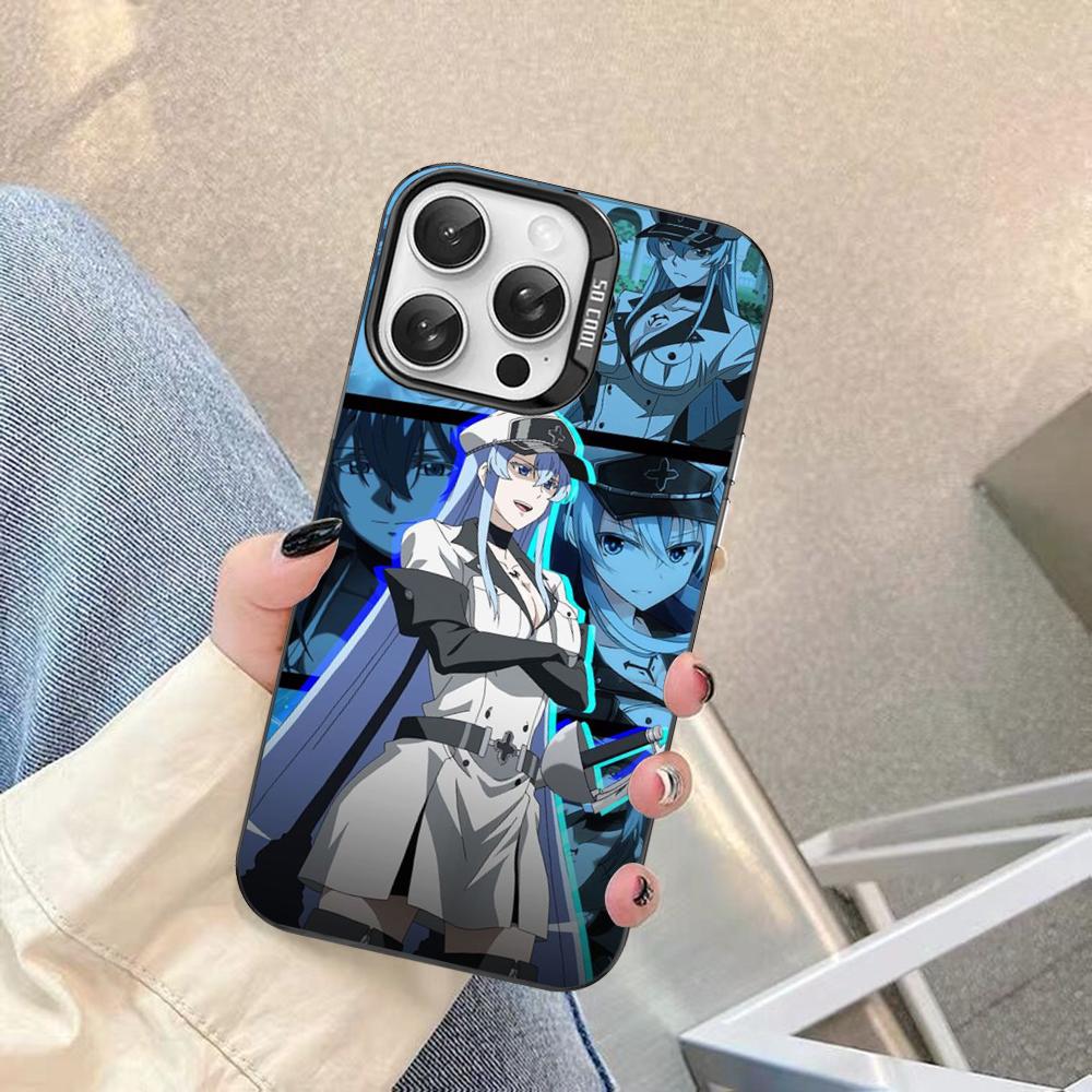 Akame Ga Kill Esdeath Phone Case For IPhone 16 15 14 13 12 11 Pro Max X XR XSMAX 8 7 Plus Matte Shockproof Back Cover