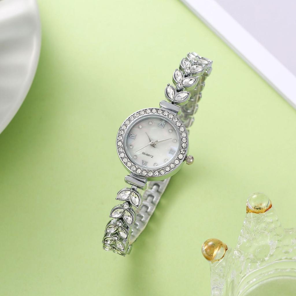 W75 Mermaid Women's Watch Light Luxury Small Group Bracelet Watches Full Diamond Clock Female's Fashion Quartz Watch Gift