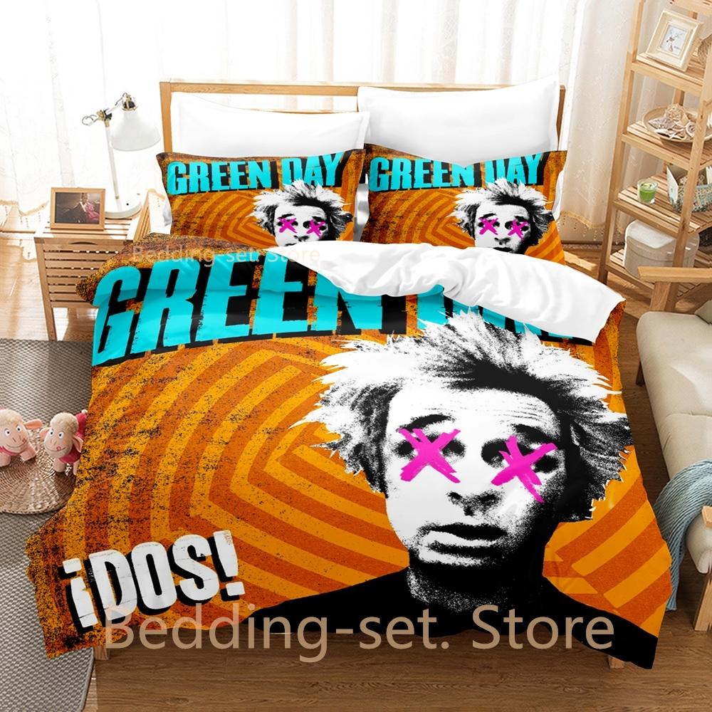 

Одеяло Hip Hop Green Day American Idiot Комплект постельного белья Односпальный Twin Full Queen King Size Комплект для кровати Взрослый Детская спальня Комплекты с одеялом Comforter (quilt)-EU Single(135*200cm)3pcs