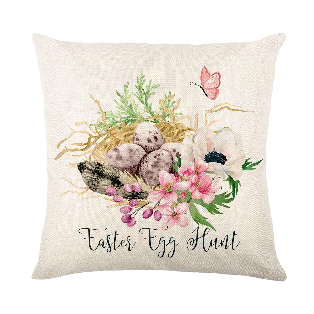 Easter Pillowcase Holiday Decoration Pillowcase Sofa Cushion Pillowcase