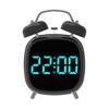 Liten digital vekkerklokke med LED-display Stor skjerm Snoozefunksjon Justerbar Batteridrevet Skrivebordsklokke