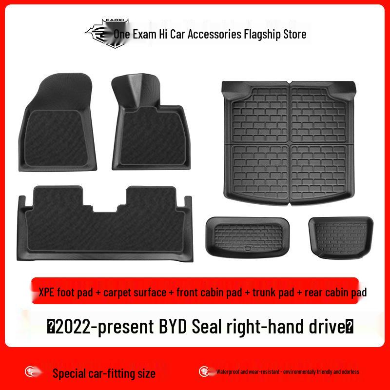 BYD Seal RHD Waterproof Wear-Resistant Floor & Trunk Mats