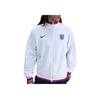 Nike Loose Fit Zip Up Long Sleeve Jacket With Striped Trim Men Jackets White FZ9389-100